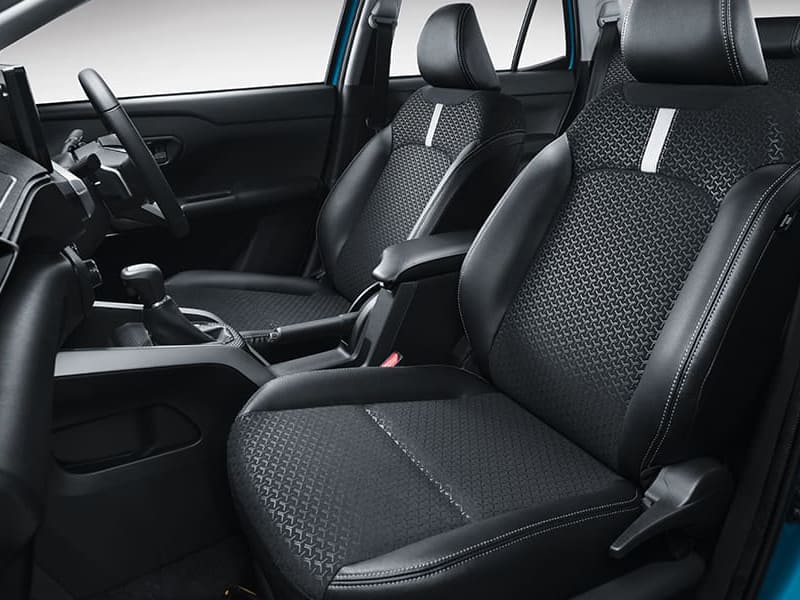 Fabric-Leather Combi Seat