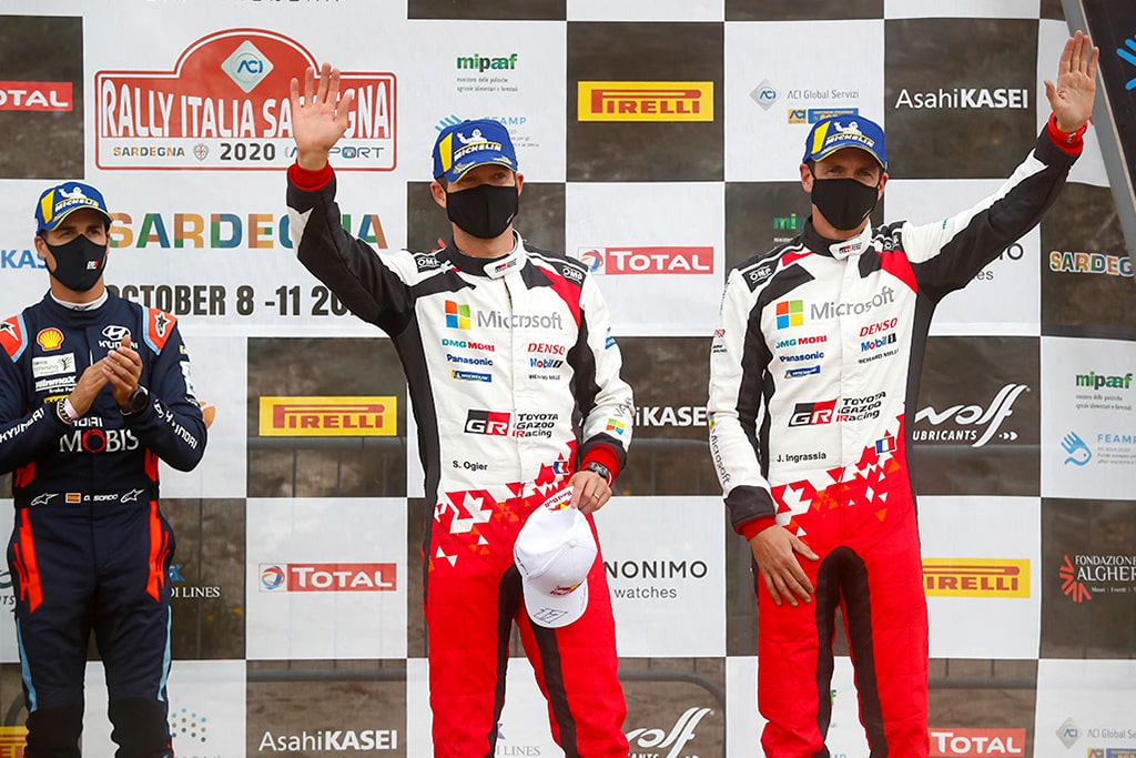 Andalkan Toyota Yaris WRC, Pembalap TGR Naik Podium Juara Reli Italia 2020