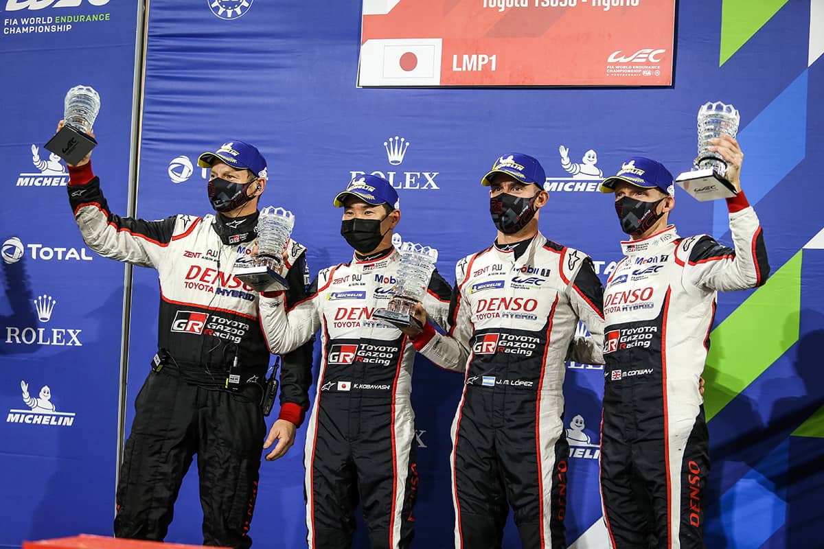 TOYOTA GAZOO Racing Amankan Gelar Juara Pembalap WEC 2019-2020 dengan Meraih Juara 1 dan 2 di Bahrain 8 Jam