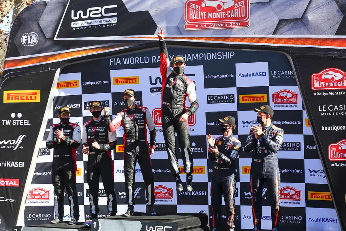 Toyota Yaris WRC Sukses Meraih Podium Juara Ke-1 dan 2 Reli Monte-Carlo 2021