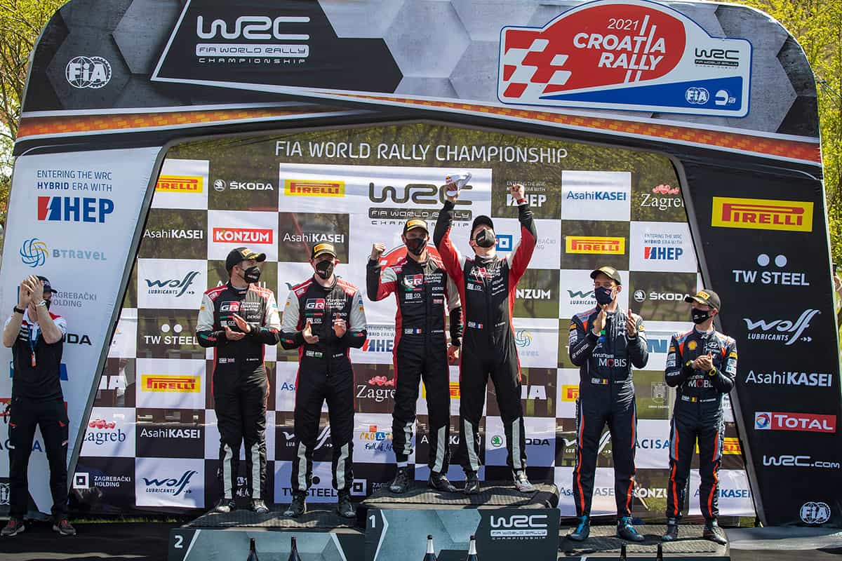 Amankan Posisi Pembalap dan Pabrikan, TOYOTA GAZOO Racing Raih Juara 1 dan 2 Reli Kroasia 2021