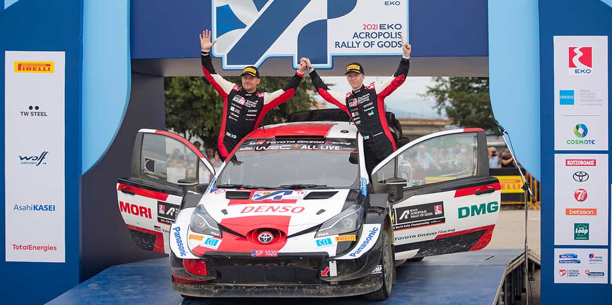 TOYOTA GAZOO Racing Berhasil Merebut Podium Juara ke-1 dan 3 Reli Akropolis 2021 di Yunani