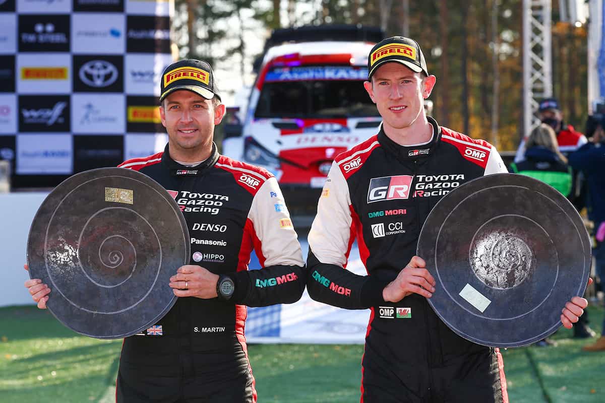 Podium ke-200 WRC Toyota, TOYOTA GAZOO Racing Raih Gelar Juara Pertama Reli Finlandia 2021