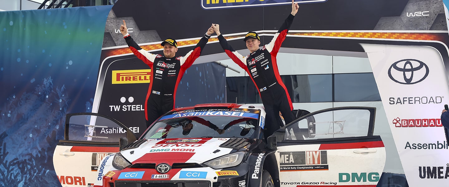 Pereli TOYOTA GAZOO Racing Sukses Meraih Podium Juara Pertama dan Ketiga Reli Swedia 2022 