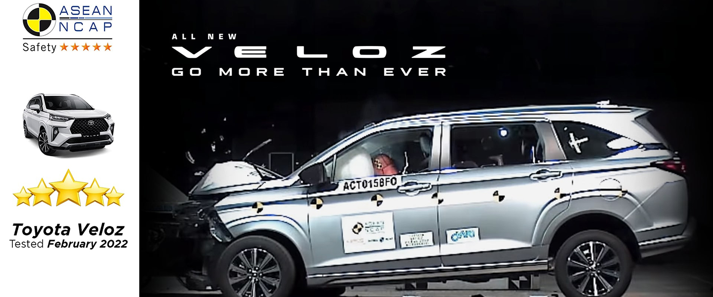 All New Veloz Mendapatkan Rating Tertinggi Bintang 5 dari ASEAN NCAP Berkat Teknologi Toyota Safety Sense 