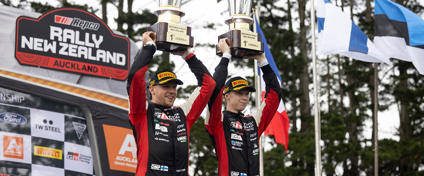 Pereli TOYOTA GAZOO Racing Raih Juara Pertama Reli Selandia Baru 2022 Sekaligus Menjadi Juara Dunia Termuda WRC