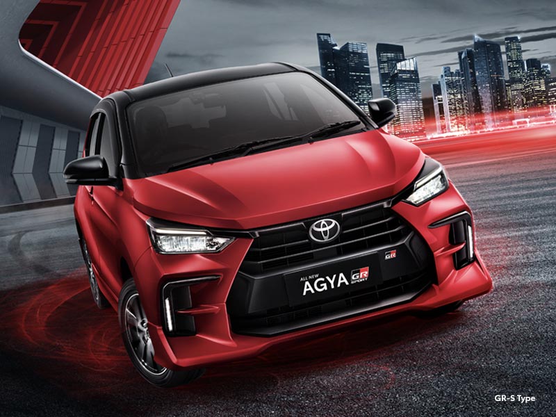 interior eksterior all new agya gr sport 2023
